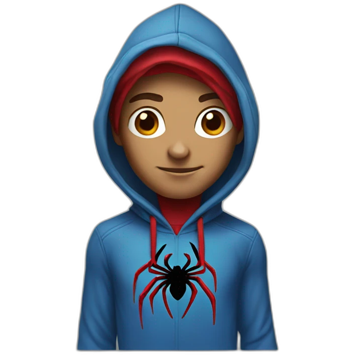 Spider-man with a hoodie emoji