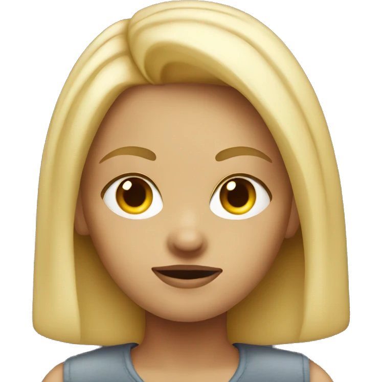 Blonde girl with attitude  emoji