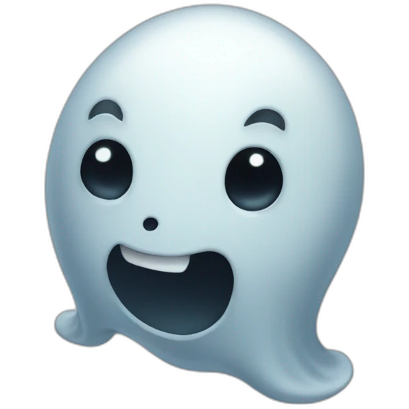 a funny little ghost emoji
