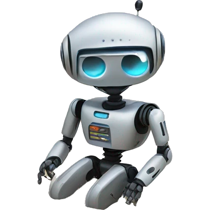 A robot on a beach  emoji
