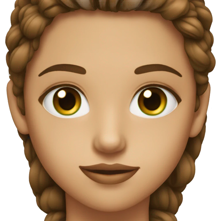 13 year old with brown hair green eyes big lips and tanned emoji