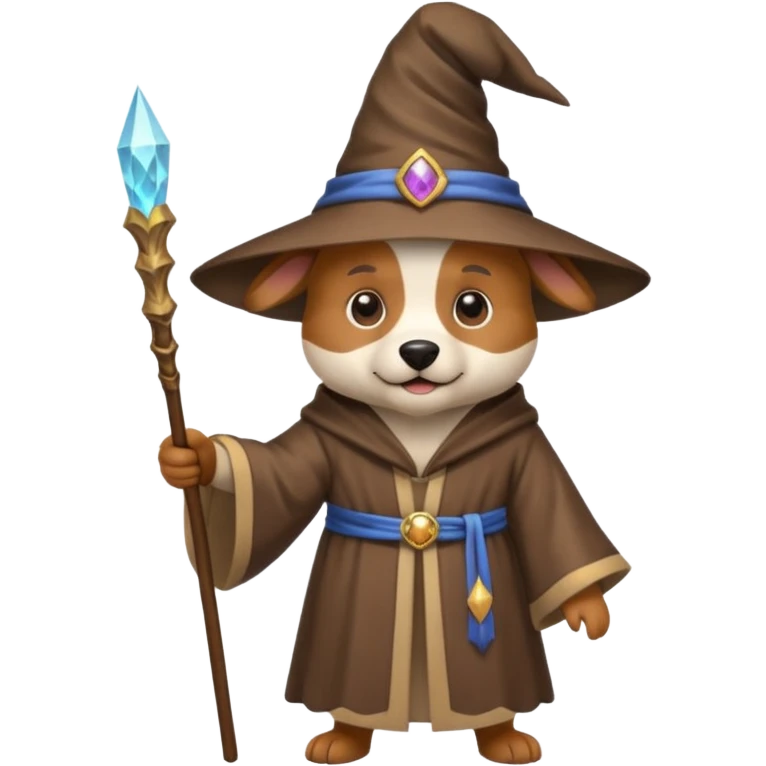 Dog wizard emoji