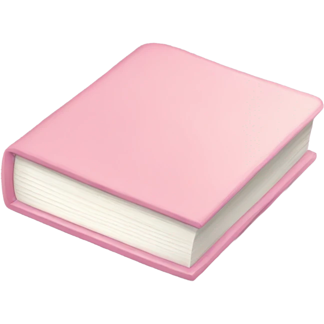 pink pastel book emoji
