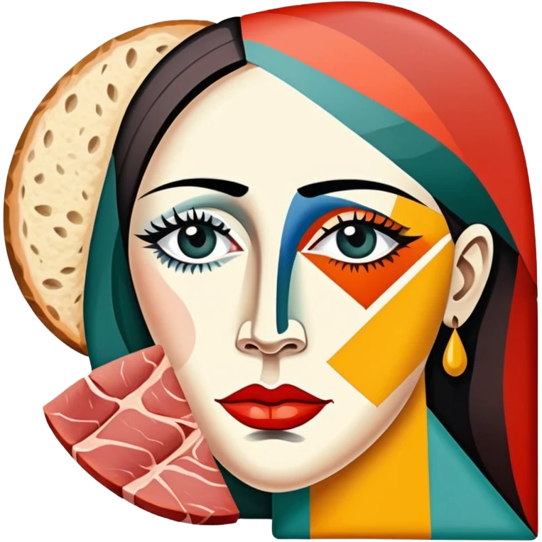 picasso abstract SPAM MEAT spain woman painting emoji