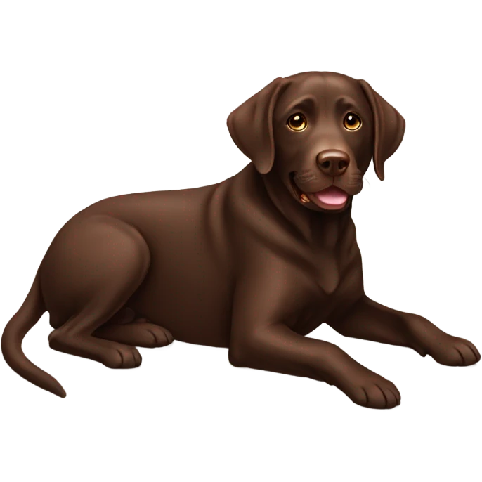 Chocolate Labrador  emoji