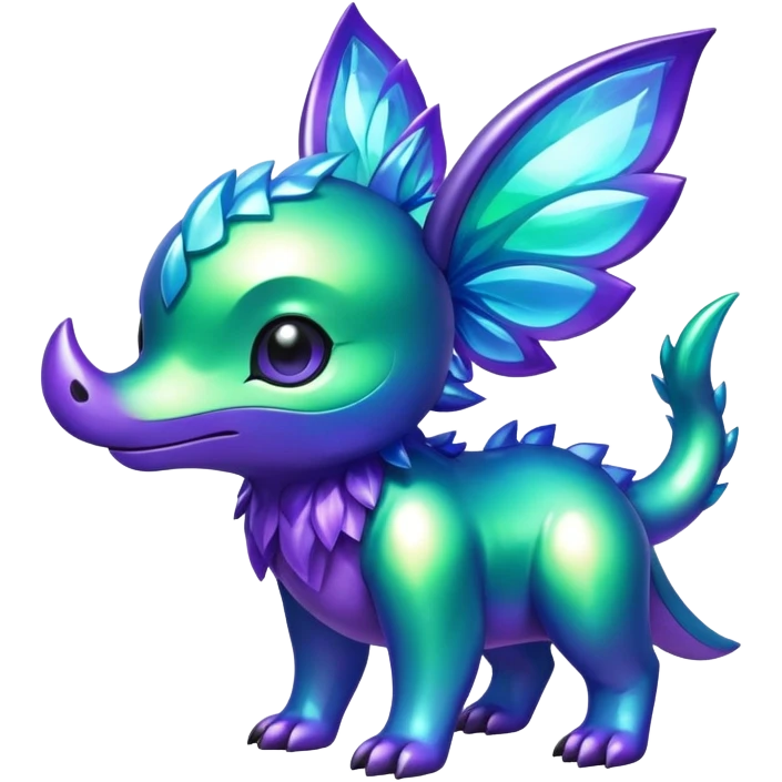 Shiny epic green blue and purple animal-fakemon-creature emoji