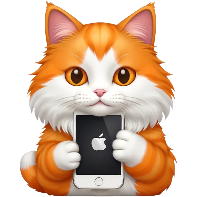 cat but iphone  emoji
