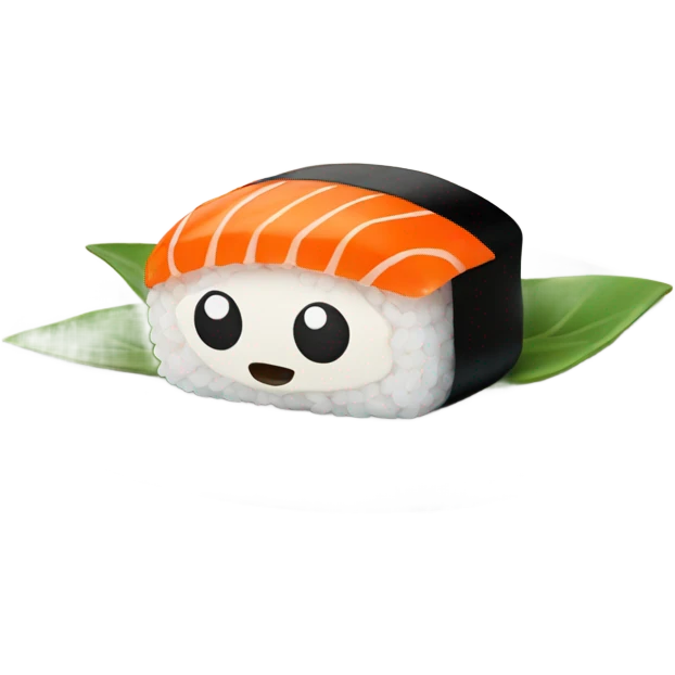 sushi on a plate emoji