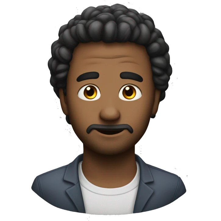 белый парень сидит в горшке из под цветка emoji