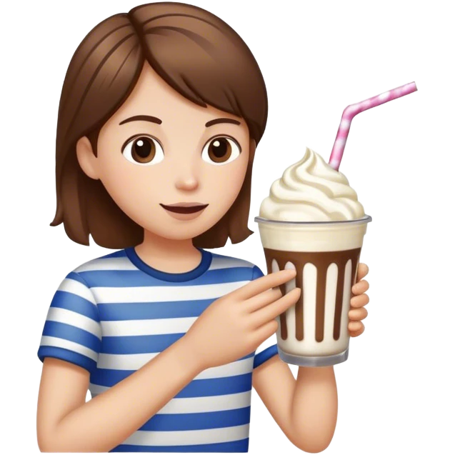 Milkshake eating milkshake  emoji
