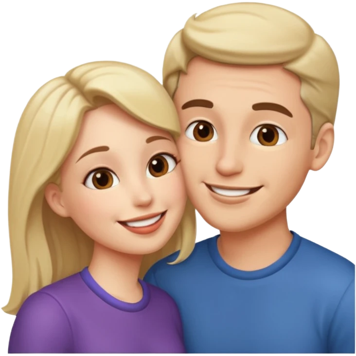 Öpüşen çift emoji