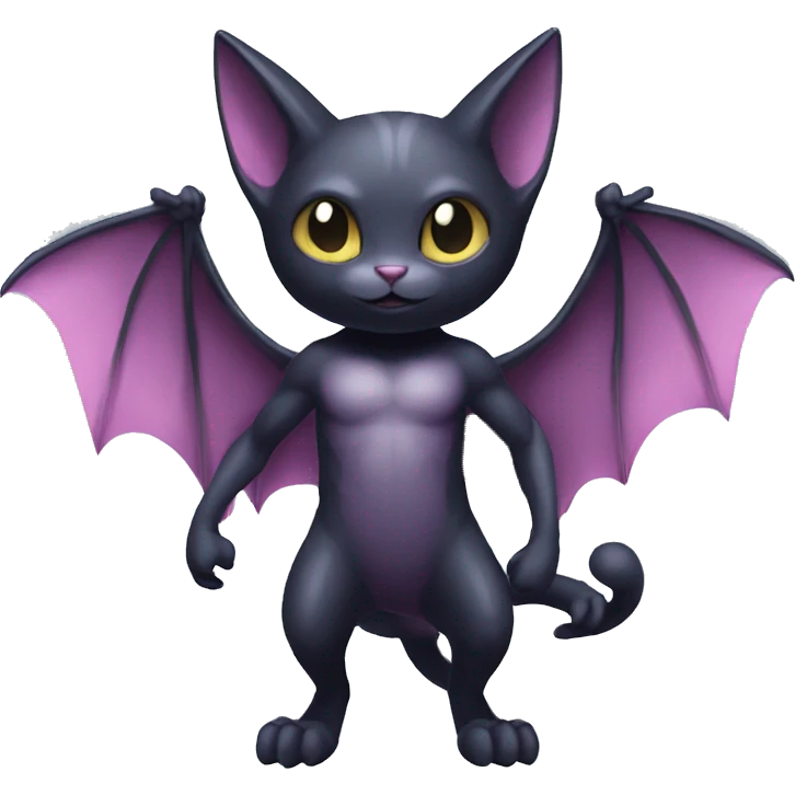 Dark-type-Psychic-type-Fakémon-Bat-Cat full body emoji