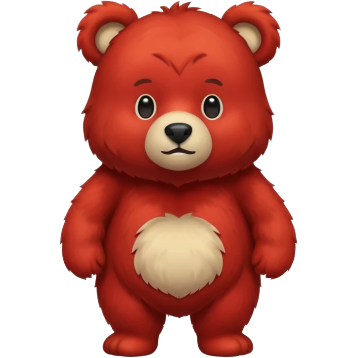 red bear emoji