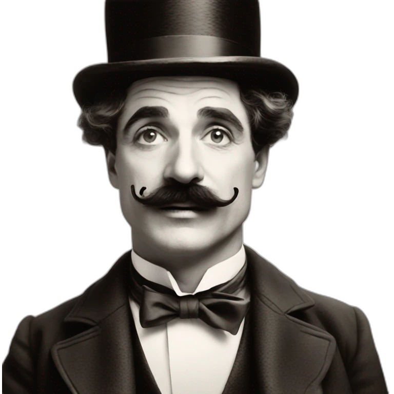 Charlie Chaplin Moustache emoji
