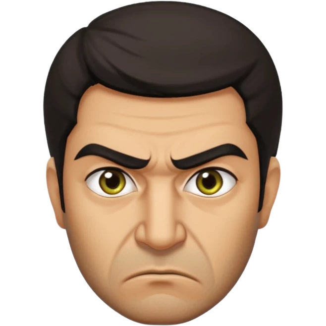 angry Iranian, in profile emoji