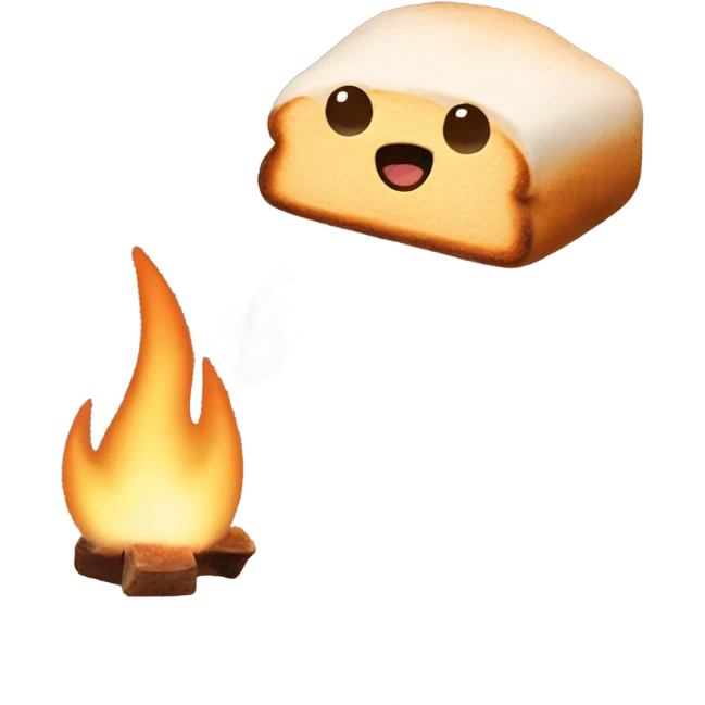 toasted marshmallow emoji