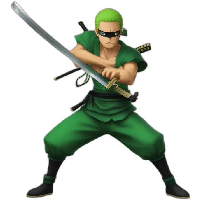 Zoro avec ses katana emoji