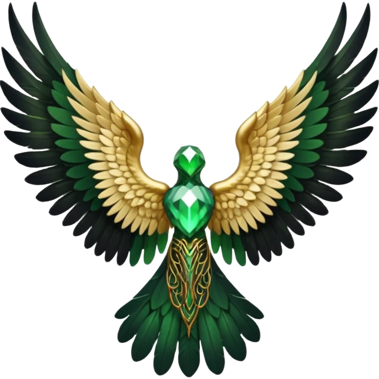 I would like to create unique wings I can use in my poem titles for the Archangels: Lucifer, Michael, Gabriel, Raphael, and Uriel. Please only include the WINGS portion and no body or head. emoji