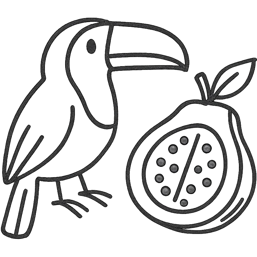 toucan and guava emoji