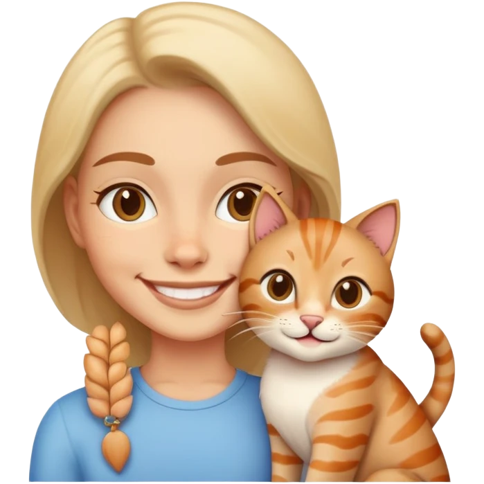 human with cat emoji