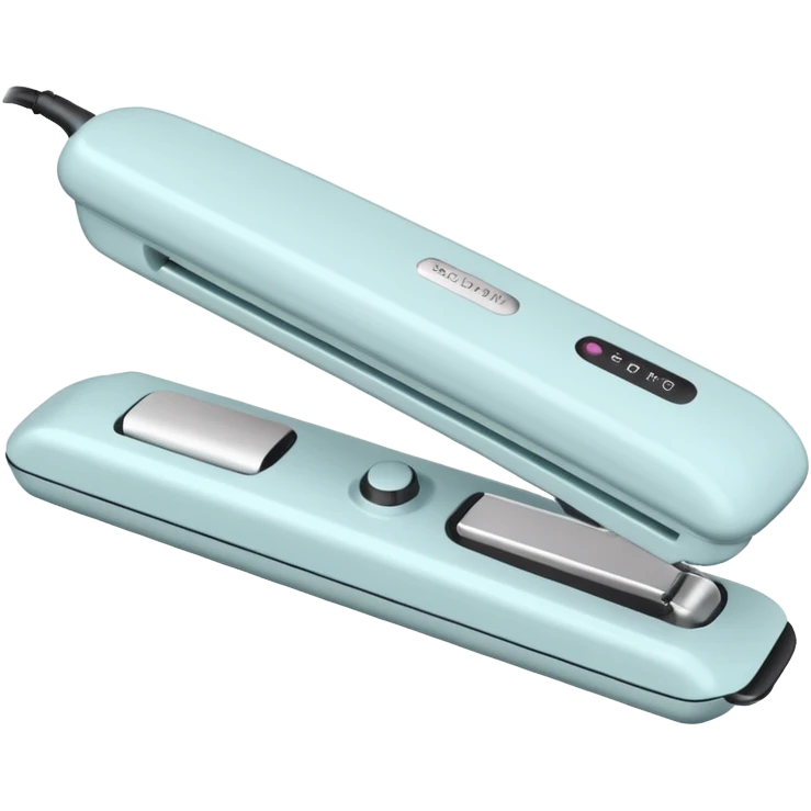 open pastel white hair straightener emoji