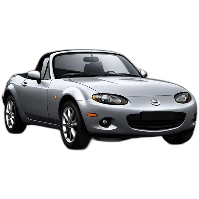 mazda mx5 grise profil emoji