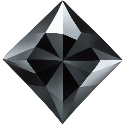 black diamond chrome four-point star diamond diamond emoji