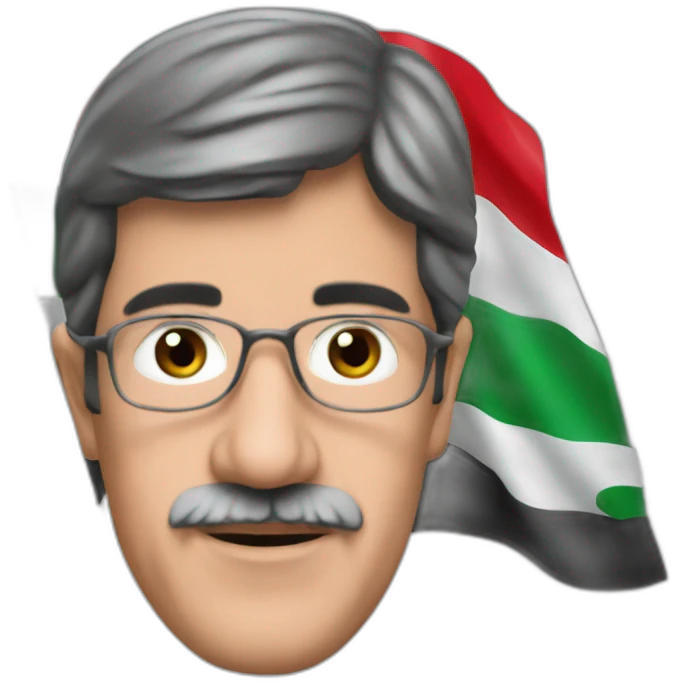 Mélenchon Palestinian flag emoji