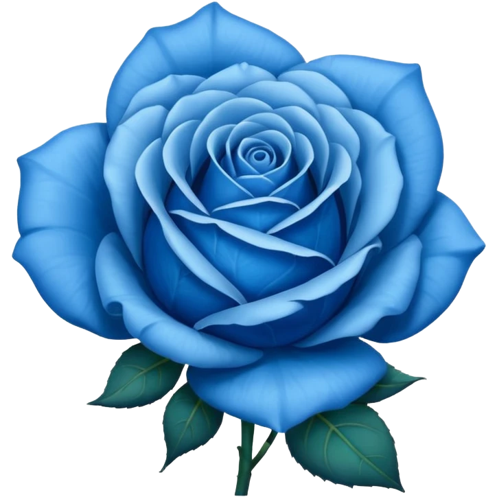 Rosa azul emoji