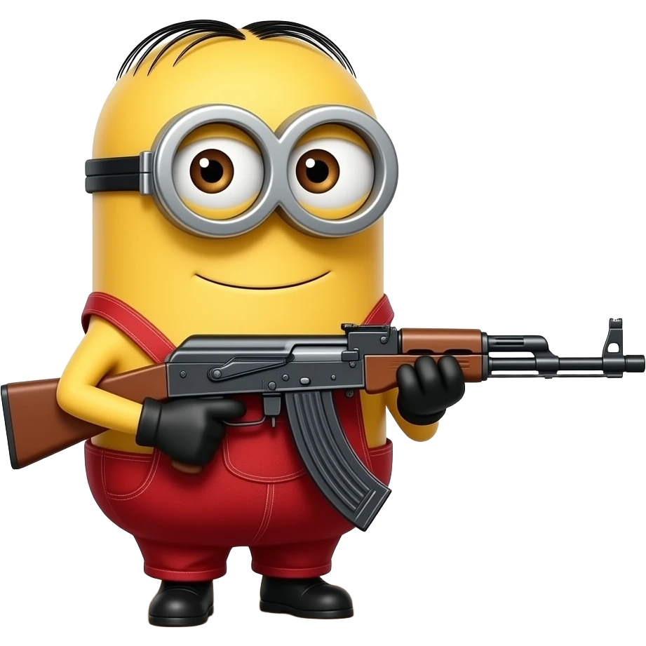 minion 2 machine gun emoji