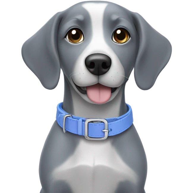 Periwinkle dog collar  emoji