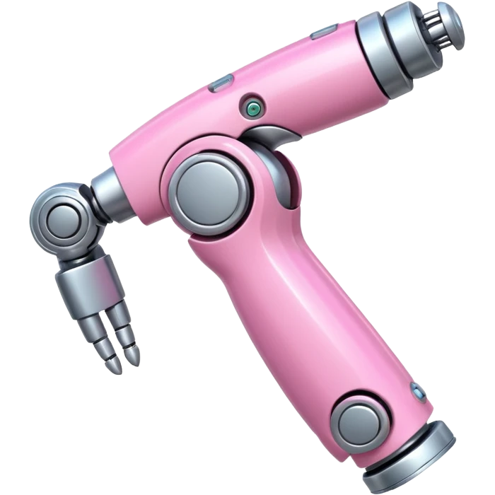 pink robotic cybernatic arm emoji