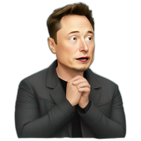Elon Musk Crying Waterfalls emoji