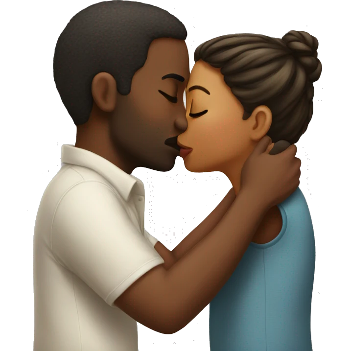 Kissing. emoji