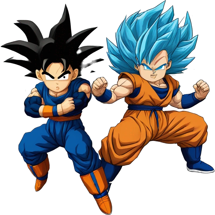 Dragon Ball z son Goku and vegeta Fusion emoji