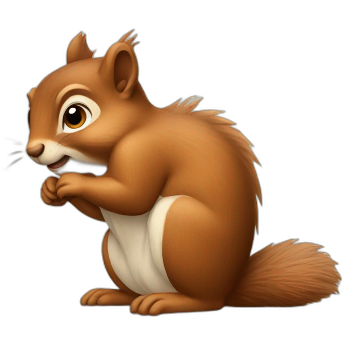 Disappointed Squirrel emoji