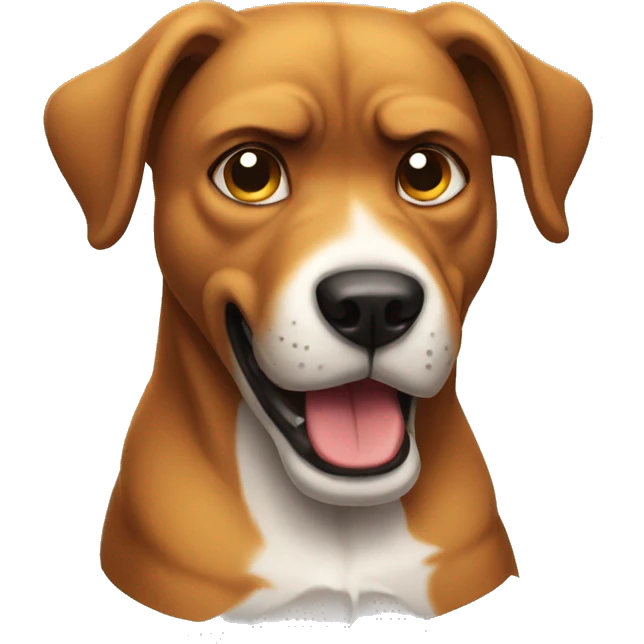 Angry dog emoji
