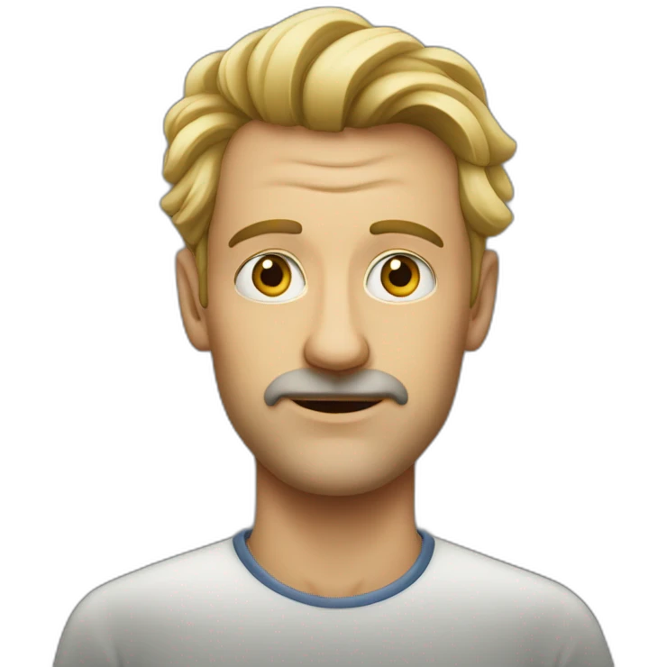 German 40’ Weird man emoji