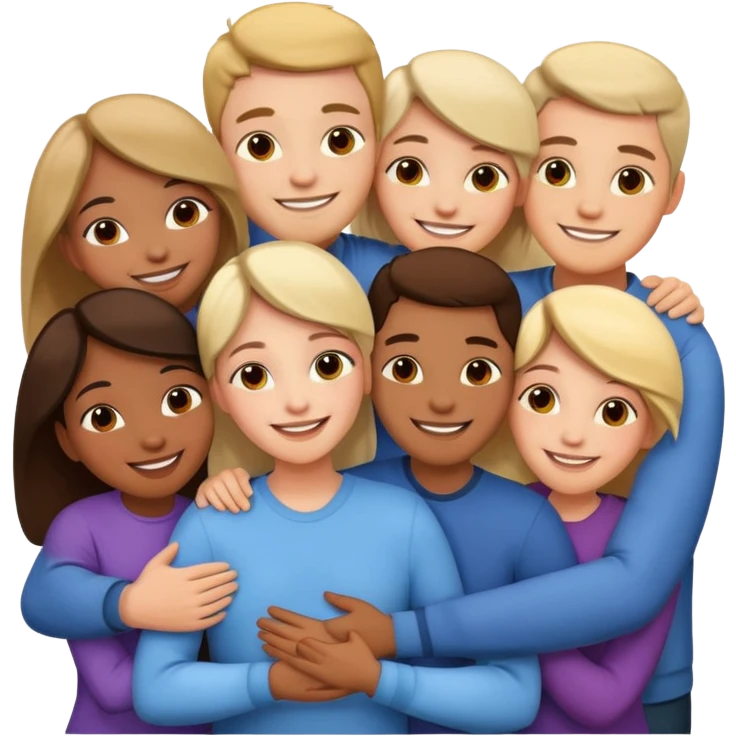 people hugging each other emoji
