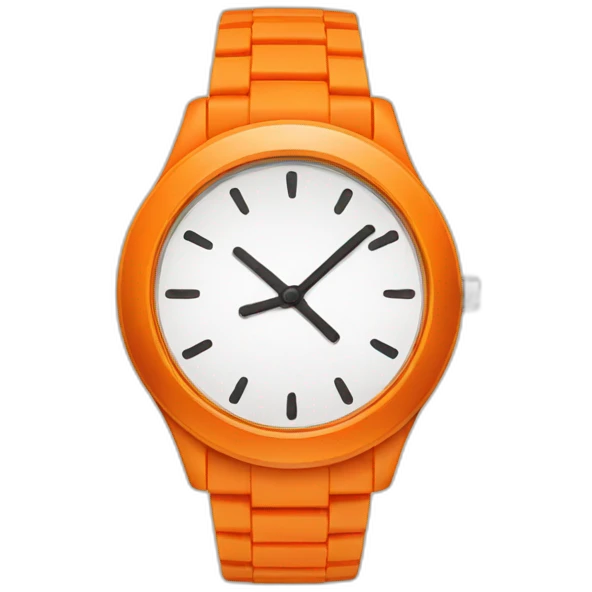 Orange watch emoji