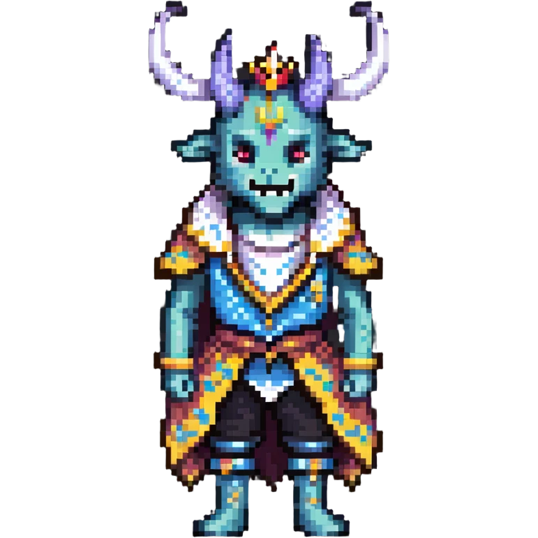 The Beast from Beauty and the Beast, monster prince with horns and fancy clothes emoji