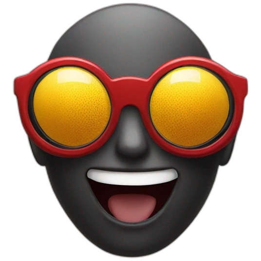 circle spider-man in sun glasses emoji