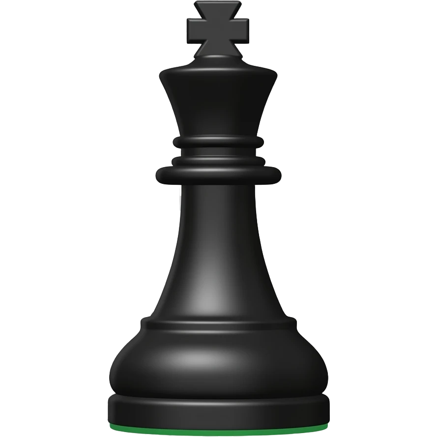 Black chess piece emoji
