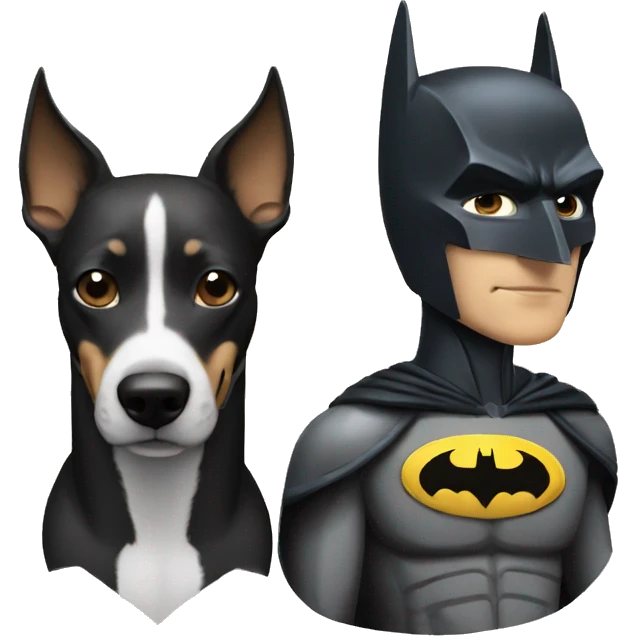 Batman with greyhound emoji