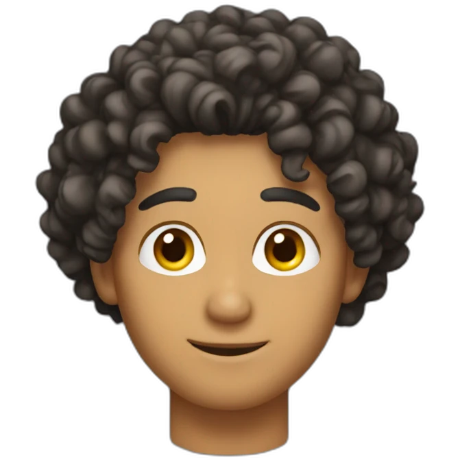 hot mexican guy with curly hair emoji