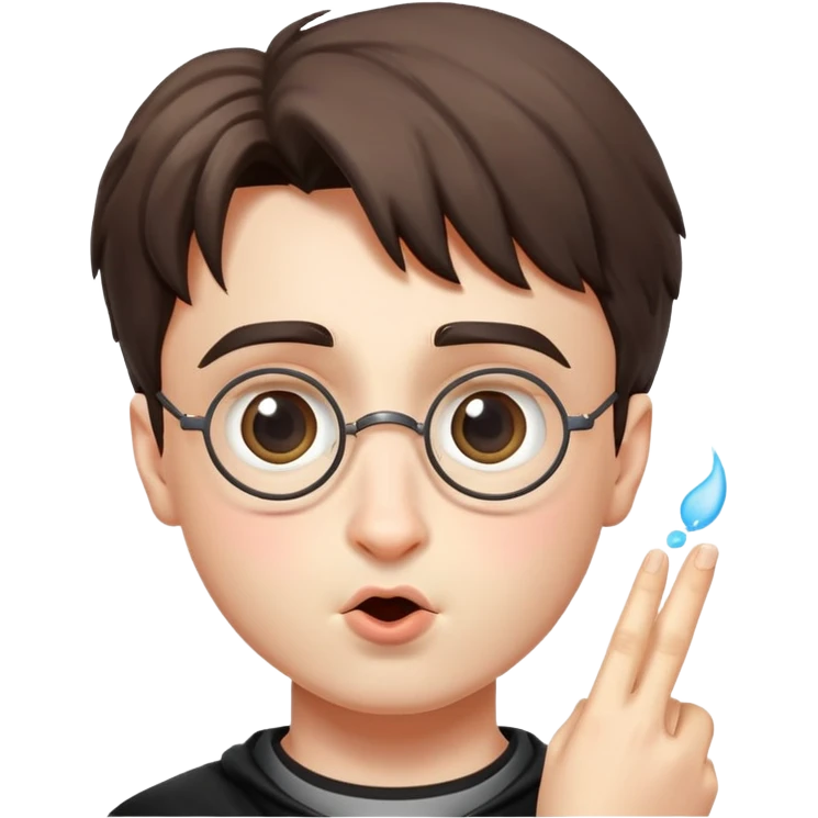 Harry Potter blowing kiss emoji