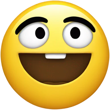 Side eye yellow circle  emoji
