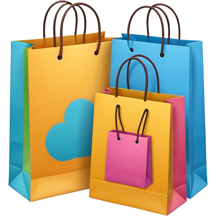 bolsas de compras emoji