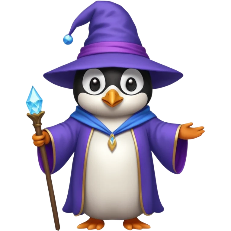 Penguin Wizard emoji