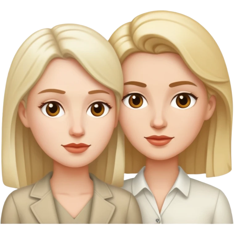 White Masculine woman with a white feminine woman as a couple emoji